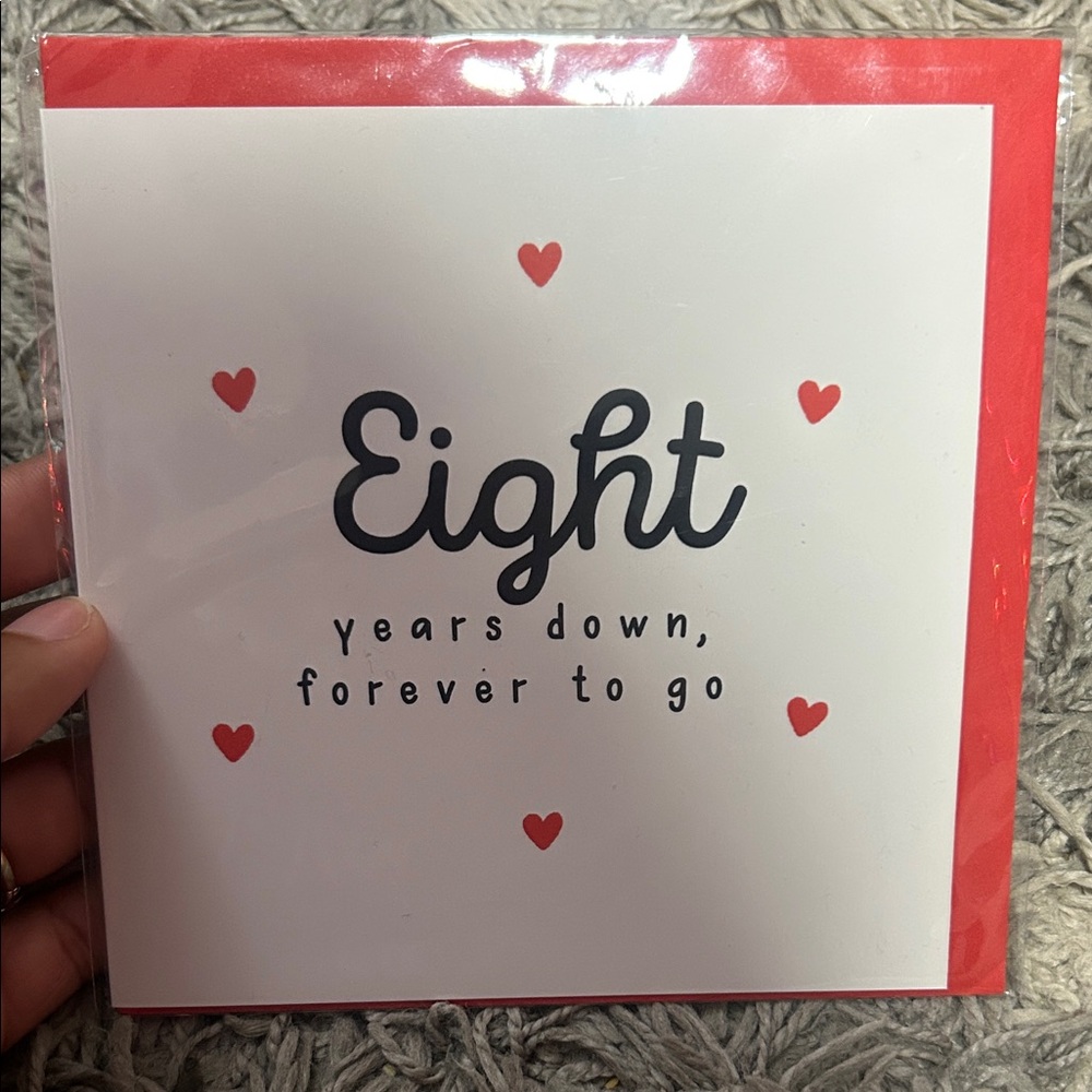 8 years Anniversary Card